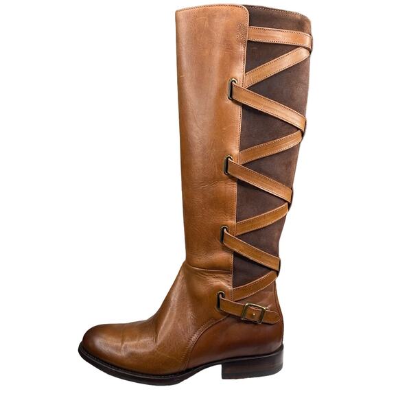 NWT FRYE Women's Jordan Brown Strappy Riding Boot Size US  7 - Picture 3 of 13